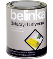 Белинка: BELINKA BETACRYL UNIVERSAL - краска акриловая покровная BELINKA BETACRYL UNIVERSAL - краска акриловая покровная